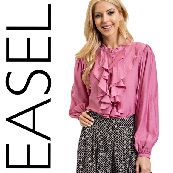 easel Tops - 083:  EASEL NWT TOP INDIAN PINK (R2B)